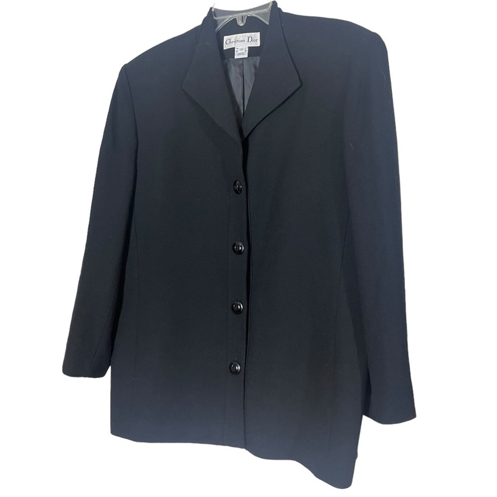 Christian Dior Black Wool jacket. Size 16 GUC - Picture 7 of 11